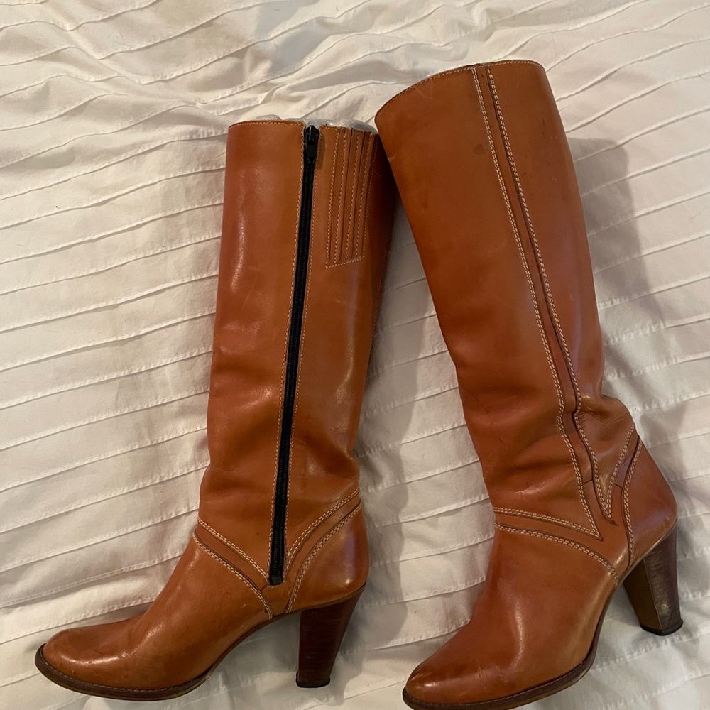 Natural Leather Boots
